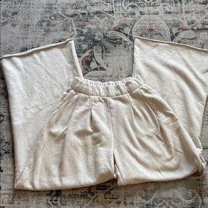 aerie trouser wide leg sweatpants